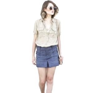 CITIZENS OF HUMANITY Denim Jean Mini Skirt Size Large